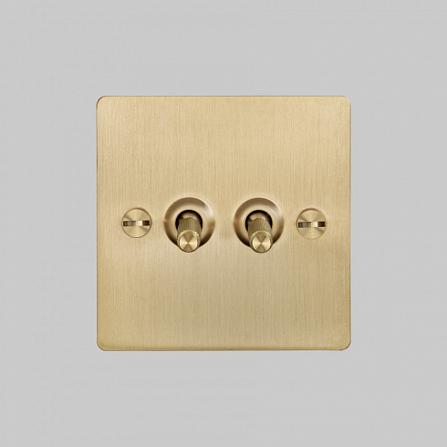 Выключатель Buster and Punch 2G Toggle brass Switches UK-TO-CO-2G-BR-A
