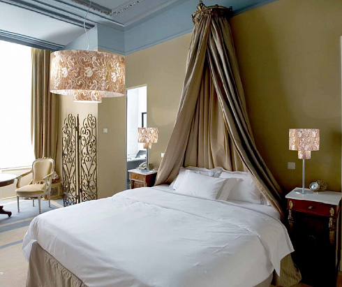 Подвесной светильник Patrizia Volpato LP-480/S48 oro bianco Pizzo