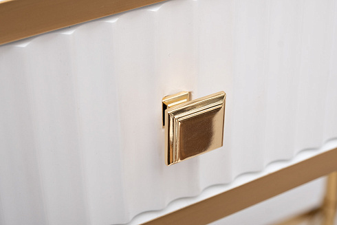 Консоль с 1 ящиком белая/металл золото см Garda Decor KFG166 