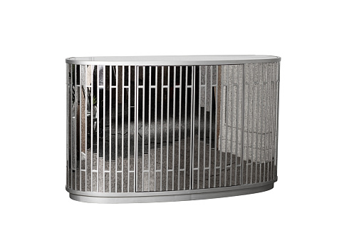 Комод зеркальный двухдверный см Garda Decor KFG040 