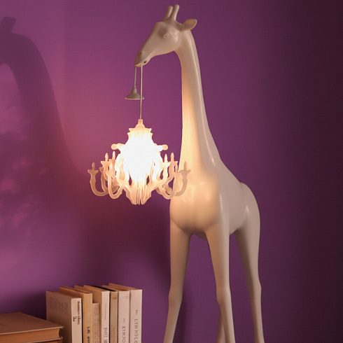 Торшер Qeeboo Giraffe In Love XS W Pink Giraffe In Love 28001PI-W