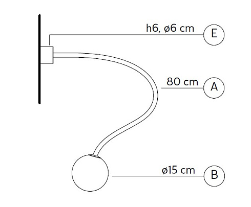 Настенный светильник Karman Moony Moony AP307CB INT