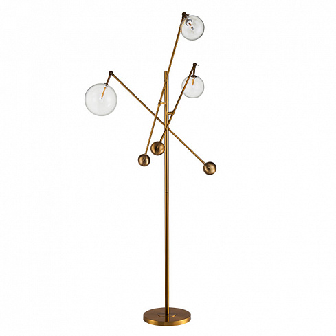 Торшер Delight Collection Globe Mobile 3 Globe Mobile KG0965F-3 brass