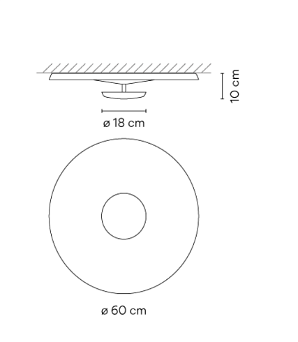 Настенный/Потолочный светильник Vibia Top 1160 White 2700K Dali/1-10V/Push Top 116010/1A