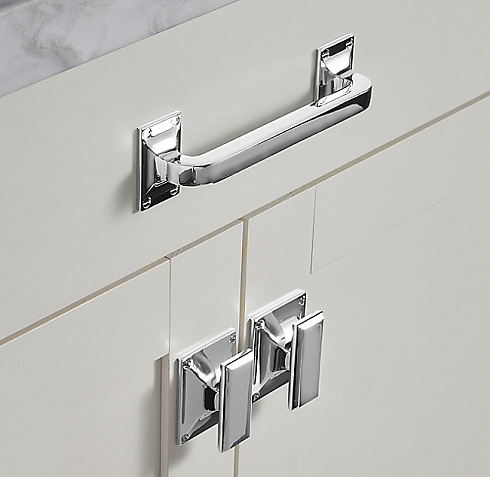 Ручка-кнопка Restoration Hardware Marais Small Polished Chrome Marais 24170515 CHR