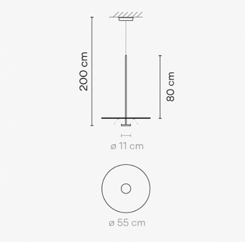 Подвесной светильник Vibia Flat 5940 White Flat 594013/1B