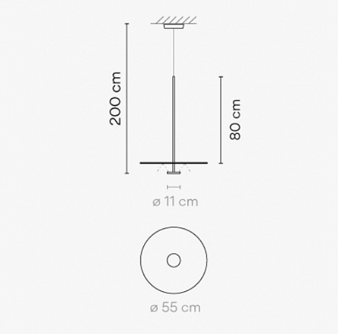 Подвесной светильник Vibia Flat 5940 White Flat 594013/1B