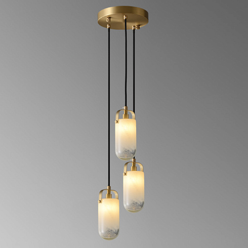 Подвесной светильник Delight Collection MT9056-3H brass Sorno