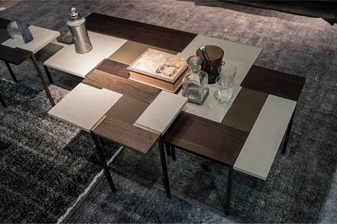 Приставной столик Arketipo Stijl Stijl 5703001-09 titanio/sucupira