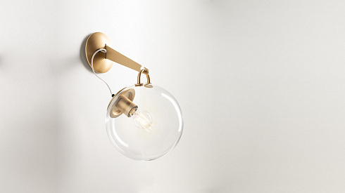 Настенный светильник Artemide Miconos satin brass Miconos A020110