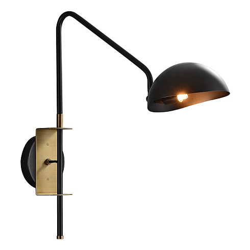 Настенный светильник Delight Collection MT9049-1WB black/bronze Wall lamp