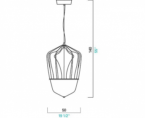 Подвесной светильник Barovier & Toso 7280/OO/ZO Robin