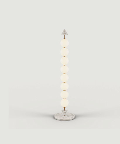 Напольный светильник Aromas del Campo Soko Gold/White Soko P1335/8+aged gold/white marble
