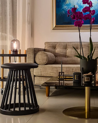 Табурет Tom Dixon Fan Natural Fan FAP01BL-BM1