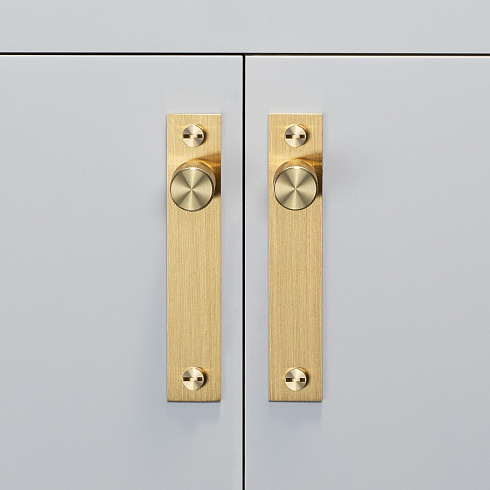 Ручка-кнопка Buster and Punch Knob Cross Plate Brass set of 2 Cross UK-KP-BR-A