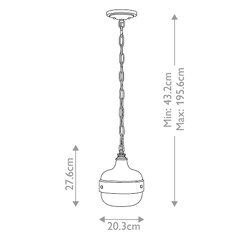 Подвесной светильник Feiss FE-CADENCE-1P-MB Cadence FE/CADENCE/1P MB