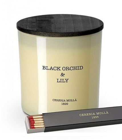 Свеча Cereria Molla Black Orchid & Lily XL, 3 фитиля 600 г Black Orchid & Lily 6643