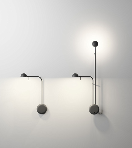Настенный/Потолочный светильник Vibia Pin 1680 Black 2700K On/Off Pin 168011/10