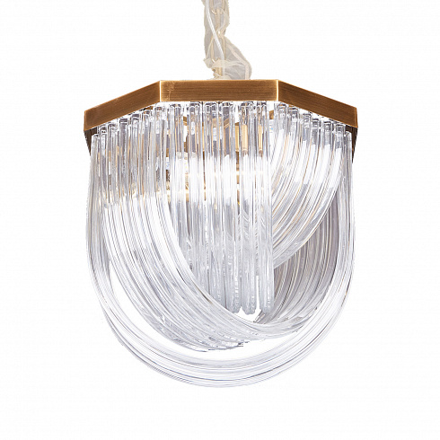 Люстра Delight Collection Murano L4 brass/clear Murano Glass A001-400 L4 brass/clear