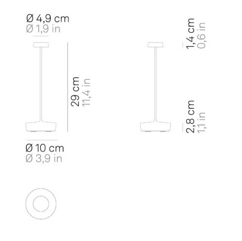 Настольная лампа Zafferano Swap Matt Gold Swap LD2130O3