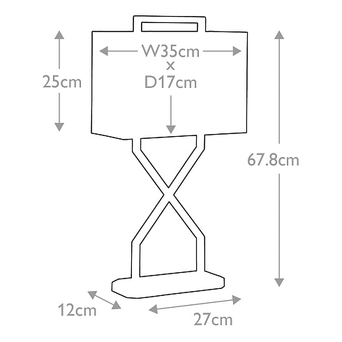Настольная лампа Flambeau CROSS-TL  CROSS/TL