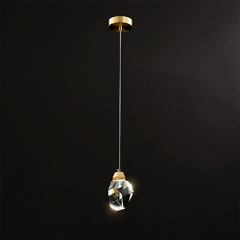 Подвесной светильник Delight Collection Crystal rock 1 gold Crystal rock OM820083-1G (MD-020B-1 gold)