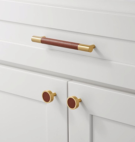 Ручка-скоба Rejuvenation Kennaston L.12.7cm Satin Brass  Kennaston 7497927