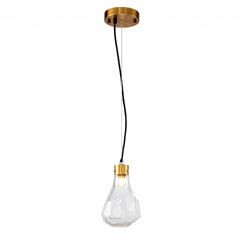 Подвесной светильник Delight Collection KR1197P-1 clear KR1197 KR1197P-1 brass/clear