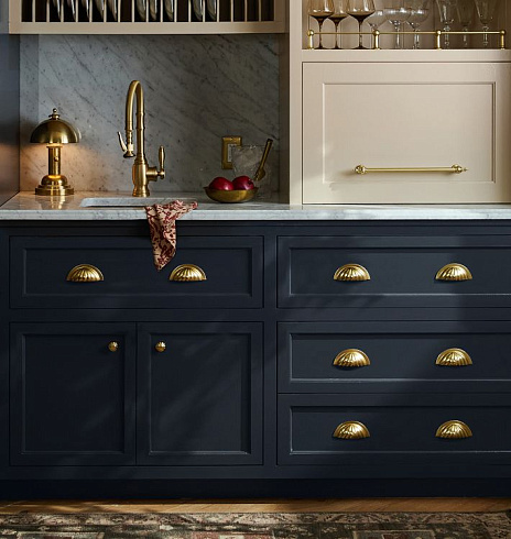 Ручка-кнопка Rejuvenation Ellis Aged Brass Ellis 4356402