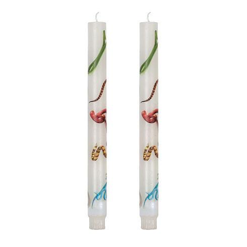 Свеча Seletti Stern Snakes White set of 2 Toiletpaper Candle 14089S
