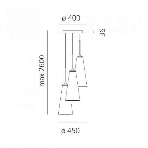 Подвесной светильник Artemide Look at Me Cluster 21 Look at Me 1452010APP