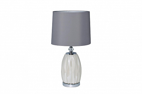 Лампа настольная плафон светло-серый Д30 В62(2) Garda Decor 22-87755 