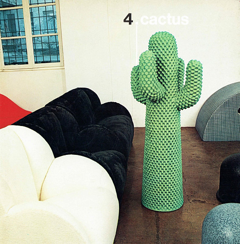 Вешалка для одежды Hanger Gufram Cactus White Cactus Another White Cactus