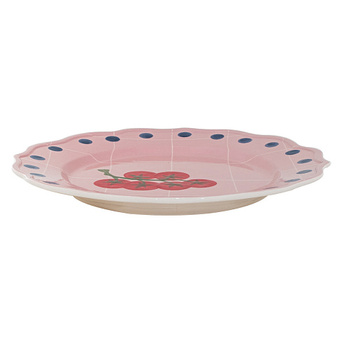 Блюдо Bitossi Home Pink d30 cm Quadri QRI00328