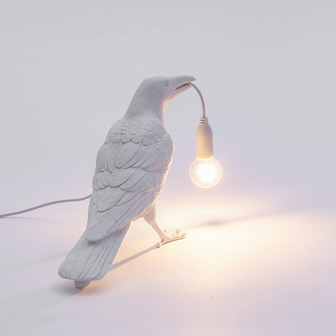 Настольная лампа Seletti Bird Waiting White Outdoor Bird Lamp 14722