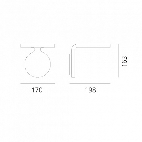 Настенный светильник Artemide Rea 17 Rea 1615010A