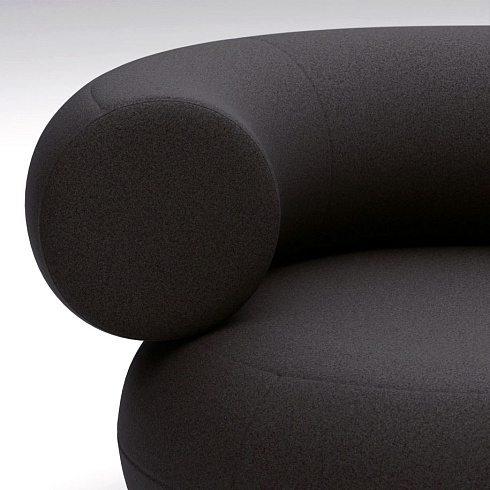 Диван Tom Dixon Fat Left Arm Facing Backrest - Configuration 4 - Dark Grey (Kvadrat Divina Melange 0180) FAT Fat-Sofa-Comb4-DM0180