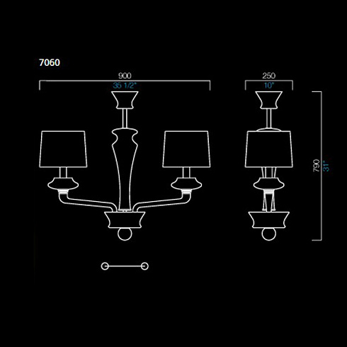 Люстра Barovier & Toso 7060/VI/NN Saint Germain