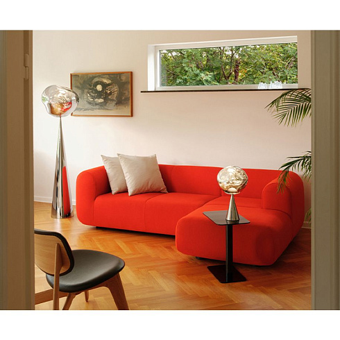 Диван Tom Dixon Plump Left Arm & Right Facing Chaise Longue Modular - Configuration 7 - Forest (Royal 162) Plump Plump-Sofa-Comb4-RLFR0162