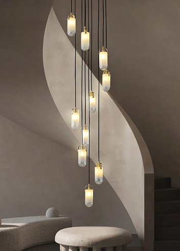 Подвесной светильник Delight Collection MT9056-10H brass Sorno