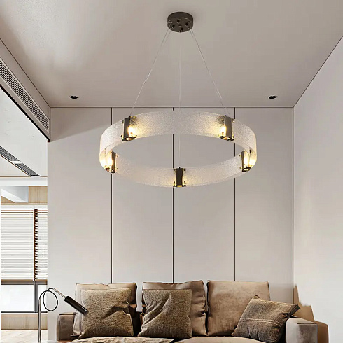 Подвесной светильник Delight Collection D8028P/R/D800 black/white Parallel Ring Подвесной светильник Delight Collection D8028P/R/D800 black/white Parallel Ring