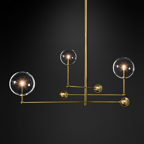 Люстра Delight Collection Globe Mobile 3 brass Globe Mobile KG0835P-3 brass