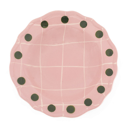 Глубокая тарелка Bitossi Home Quadri Pink Quadri QRI00306