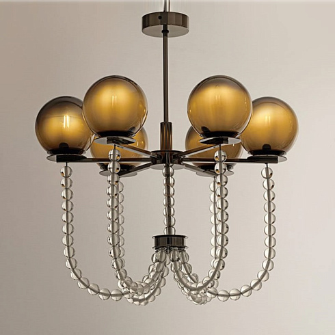 Люстра MM Lampadari Fontaine 7430/6 Fontaine 7430/6 black nichel