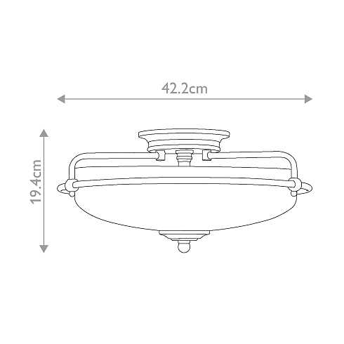 Потолочные светильники Quoizel QZ-GRIFFIN-F-C-PNAB 