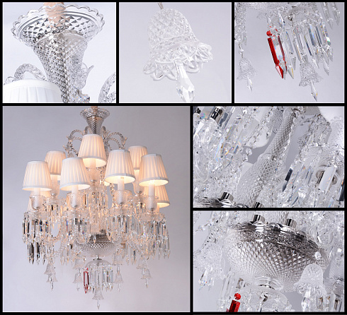 Люстра Delight Collection Baccarat 8+4 Baccarat style BRCH9056-8+4