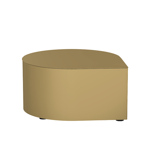 Журнальный столик Midj Drop Metal H35 D35 Golden Yellow Drop T24003535MT+EO