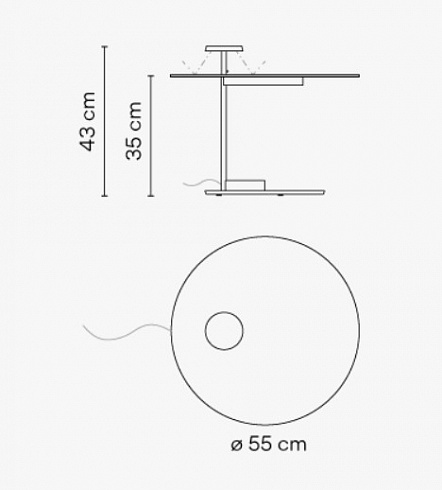 Напольный светильник Vibia Flat 5950 White Flat 595010/15