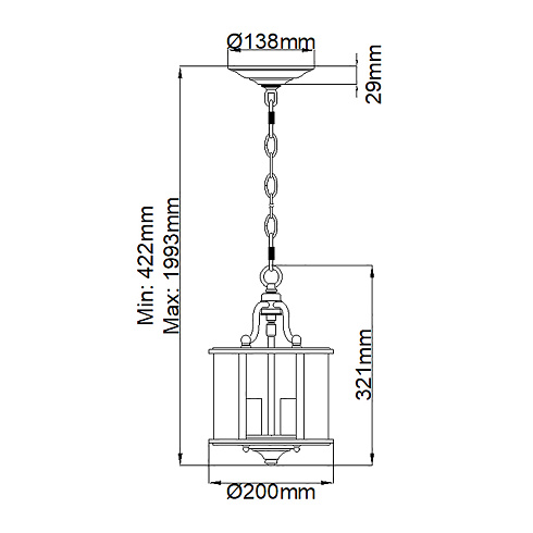 Подвесной светильник Hinkley HK-GENTRY-P-S-PW  HK/GENTRY/P/S PW