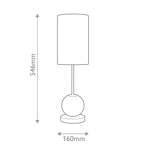Настольные лампы Alora QN-MARNI-TL-M-NBR 